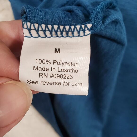 bcg Women's Blue Lightweight Performance Hoodie-Size Med-Pullover w/ Thumb Holes - Picture 4 of 7